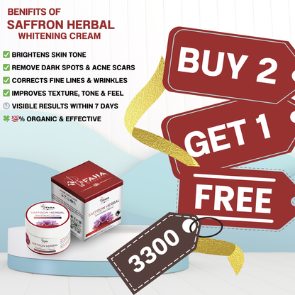 Saffron Herbal Whitening Cream  (BUY 2 GET 1 FREE)