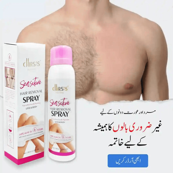 Chris's Sensitive Body Hair Removal Spray - UK - FAHA Organic's
