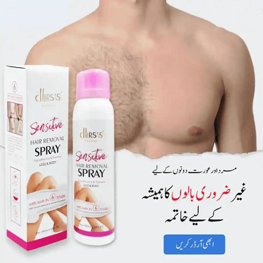 Chris's Sensitive Body Hair Removal Spray - UK - FAHA Organic's