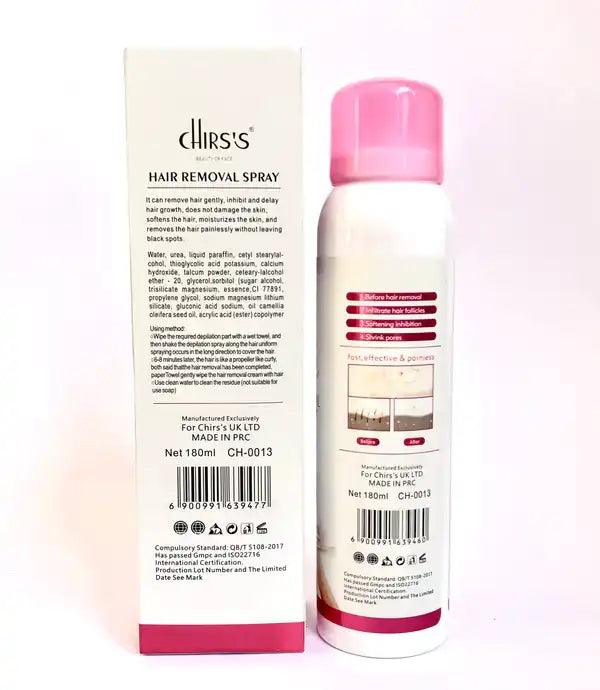Chris's Sensitive Body Hair Removal Spray - UK - FAHA Organic's